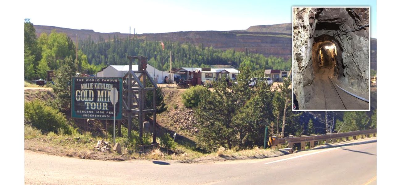 Gold mine collapse kills tourist trapped 1,000ft underground.