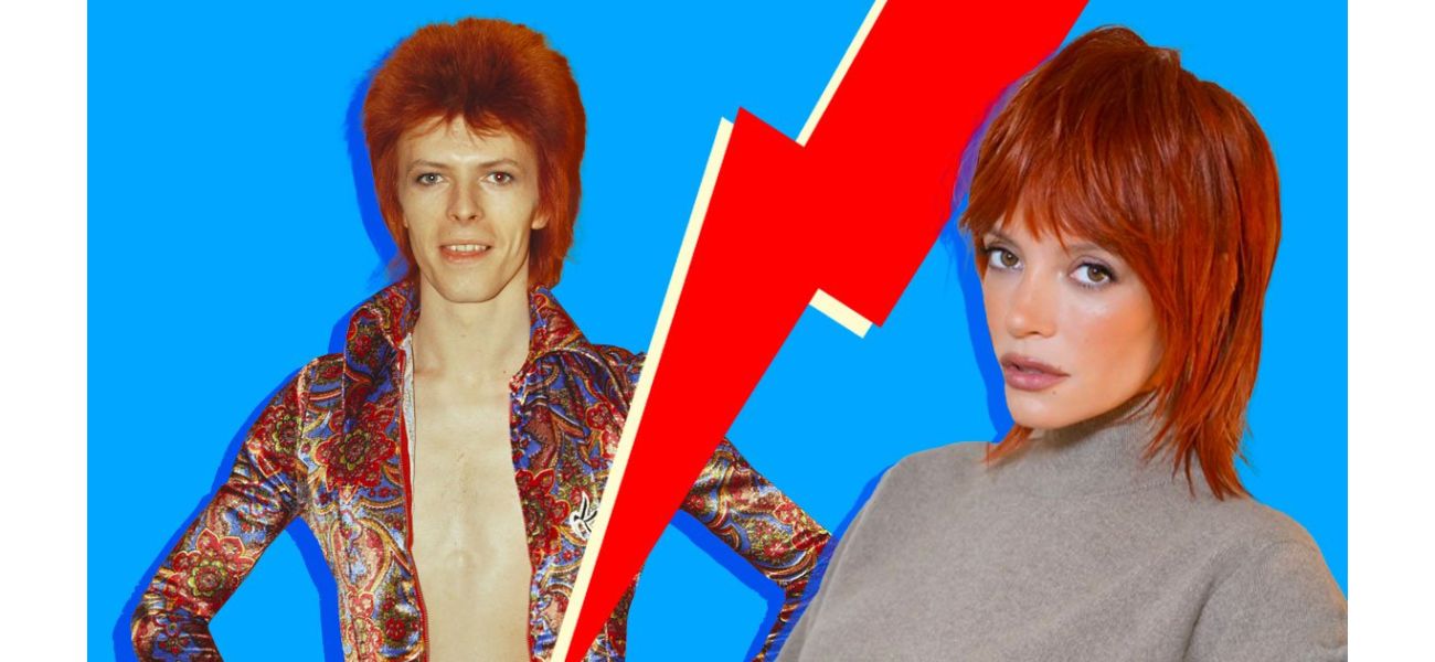 Lily Allen's dramatic hair change has drawn comparisons to David Bowie due to her unrecognisable appearance.
