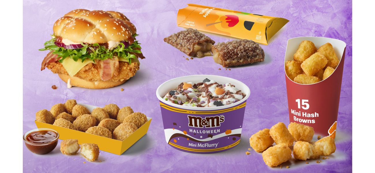 McDonald's announces Halloween menu with McRib and 4 new items.