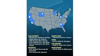 Visual displays all Walmart locations shut down in current year.