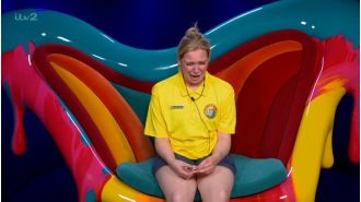 Housemate on Big Brother has famous breakdown after consuming meat sandwich, deemed 'iconic'.