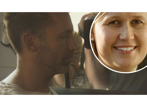 Air force pilot in custody after wife's body discovered near lawn mower.