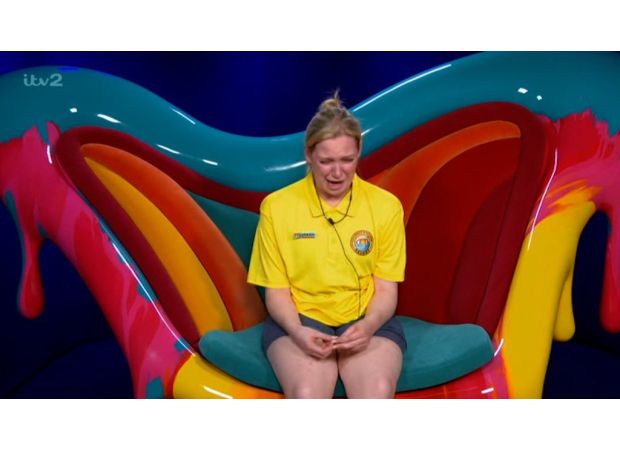 Housemate on Big Brother has famous breakdown after consuming meat sandwich, deemed 'iconic'.