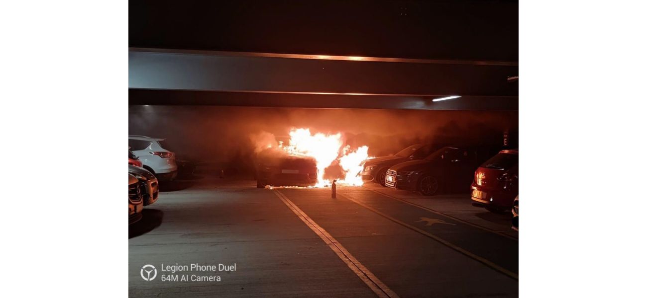A photo taken right before a car park fire in Luton shows a Range Rover that may have caused the blaze.