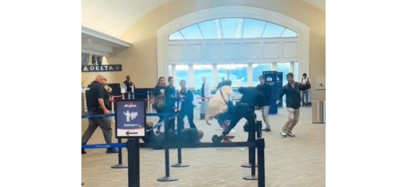 Airline customer threatens to 'kill' cops after jumping behind check-in counter.