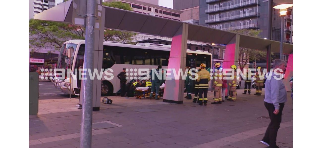 Person reportedly attacks three cops and dog during bus boarding.