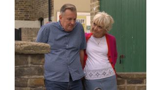 Iconic character from EastEnders comes back and reconnects with a former partner.