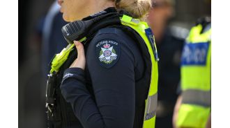 A sergeant from Victoria Police has been suspended for reportedly making Nazi salutes.