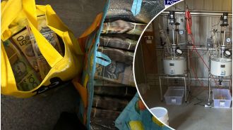 Two hidden drug factories shut down in western Sydney.