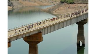 The bridge on U.S. 50 over Blue Mesa Reservoir will open to all vehicles next week.