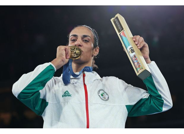 Imane Khelif denies being banned and losing gold medal in boxing.