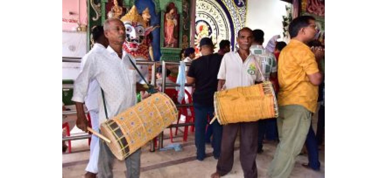 Drummers and drums take center stage during the festive season.
