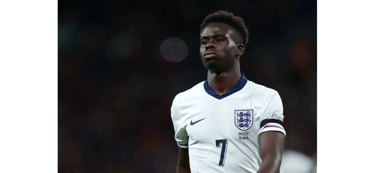 Saka out of England squad & Arsenal anxiously awaiting injury update.