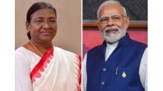 Indian leaders Murmu and Modi wish all citizens a happy Dussehra and Durga Puja.