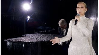 Controversy over Celine Dion's Olympic performance as French musicians accuse her of using pre-recorded vocals.