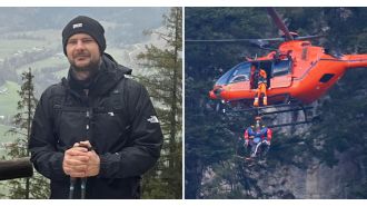 A neo-Nazi dies after falling 200ft while climbing the mountain Hitler favored.