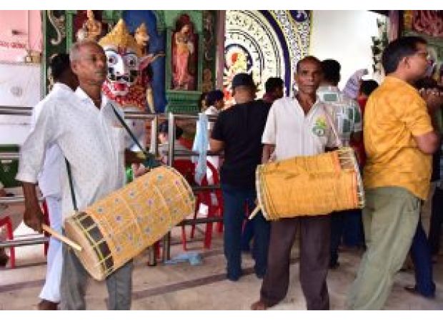 Drummers and drums take center stage during the festive season.