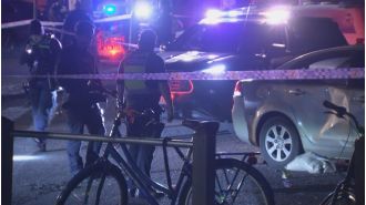 One person killed when two people were struck by a car at an unauthorized rave in Melbourne.