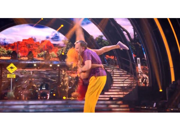 Comedian Chris McCausland receives high praise for pulling off incredible stunts on Strictly.