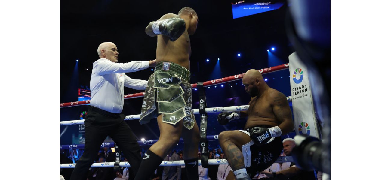 A severe dent was left on British boxer's head following a brutal knockout in a heavyweight match.