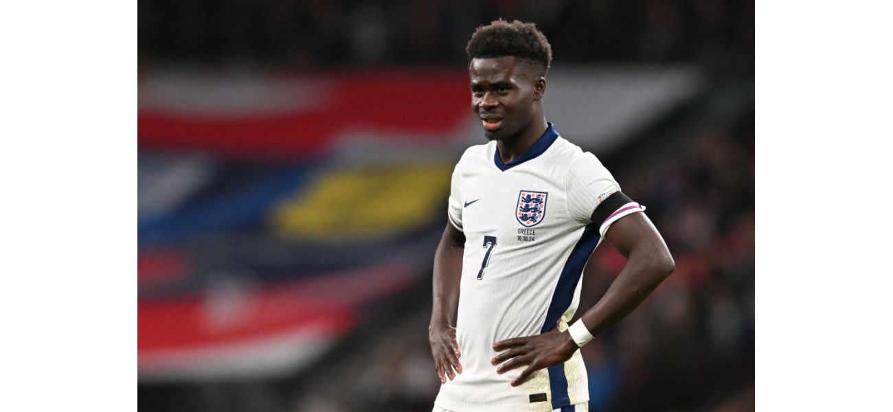 Bukayo Saka is not playing for England in their match against Finland tonight.