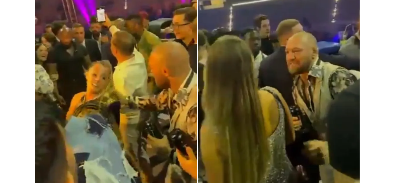Conor McGregor's partner intervenes when he pulls another woman's hair at afterparty.