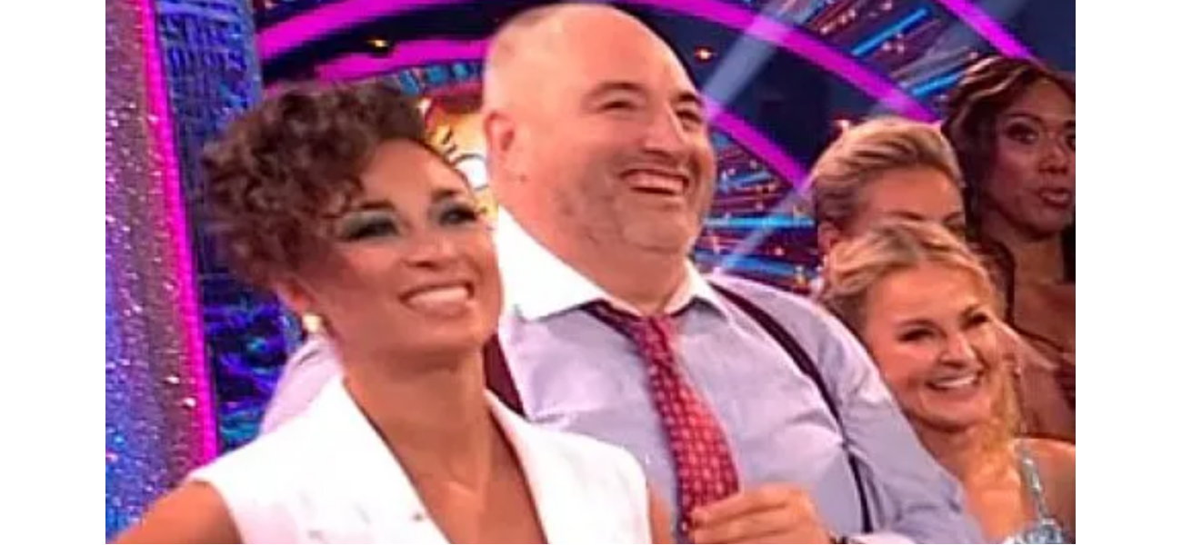 Katya Jones denies rumors of inappropriate behavior from Wynne Evans after the welfare team intervenes.