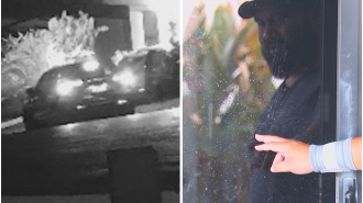Queensland man stops burglary at his home by making citizens arrest on suspects.