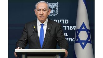 Netanyahu accuses UN peacekeepers of aiding Hezbollah as human shields.