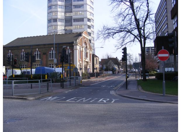 Murder in east London near train station.
