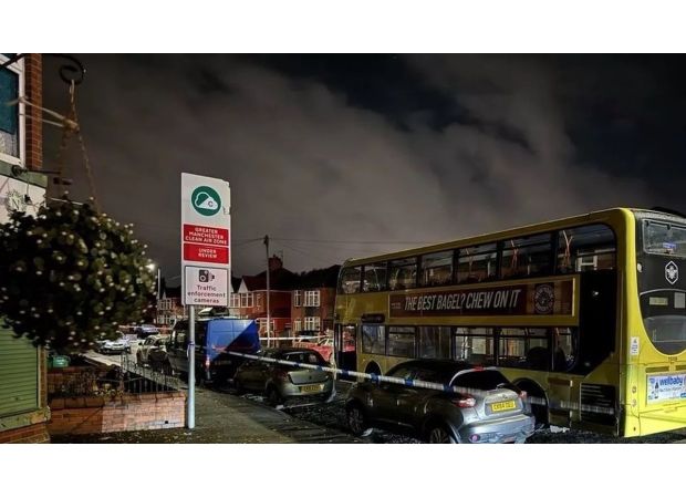 A 7-year-old boy is seriously injured after a bus crash in Manchester.