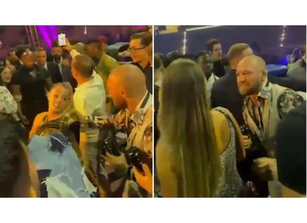 Conor McGregor's partner intervenes when he pulls another woman's hair at afterparty.