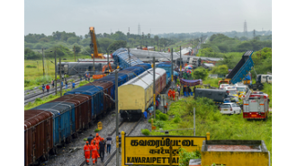 Investigators suspect sabotage in Tamil Nadu train collision after on-site inspection by 3-member technical team.
