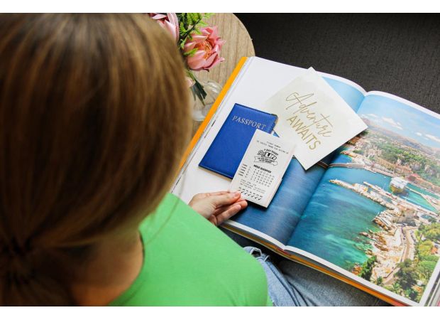 A lady who won $4.8 million in the lottery is planning to go on a river cruise and donate to charity.