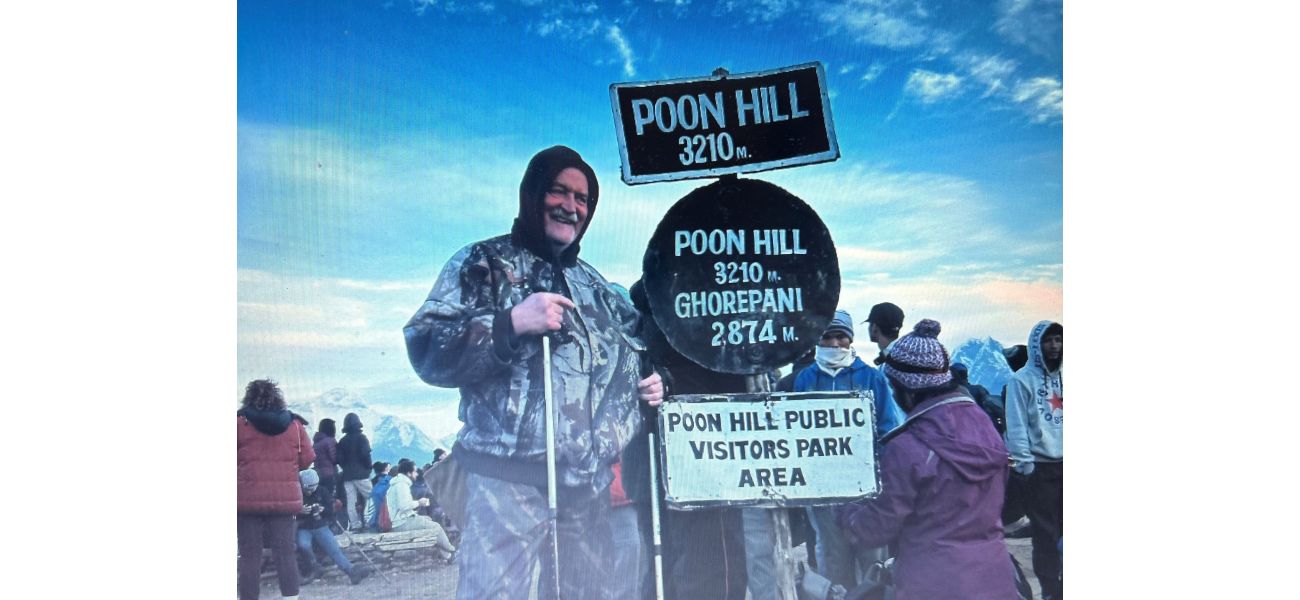 An elderly man aims to set a new record by reaching the base camp of Mount Everest.