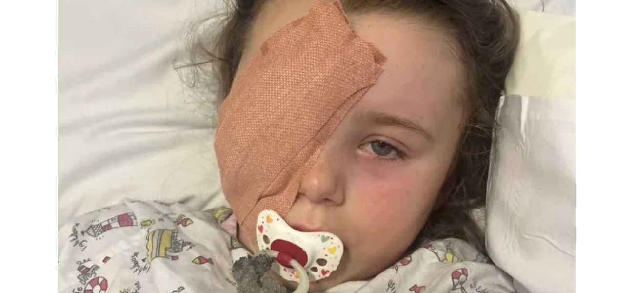 A 7-year-old girl's eye was lost when a vape battery acid exploded in her face.