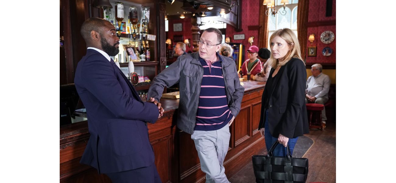 Famous EastEnders couple's relationship in jeopardy due to secret affair and potential danger.