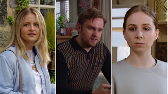 Tom King from Emmerdale is taking a stand for Amelia while Belle receives assistance.