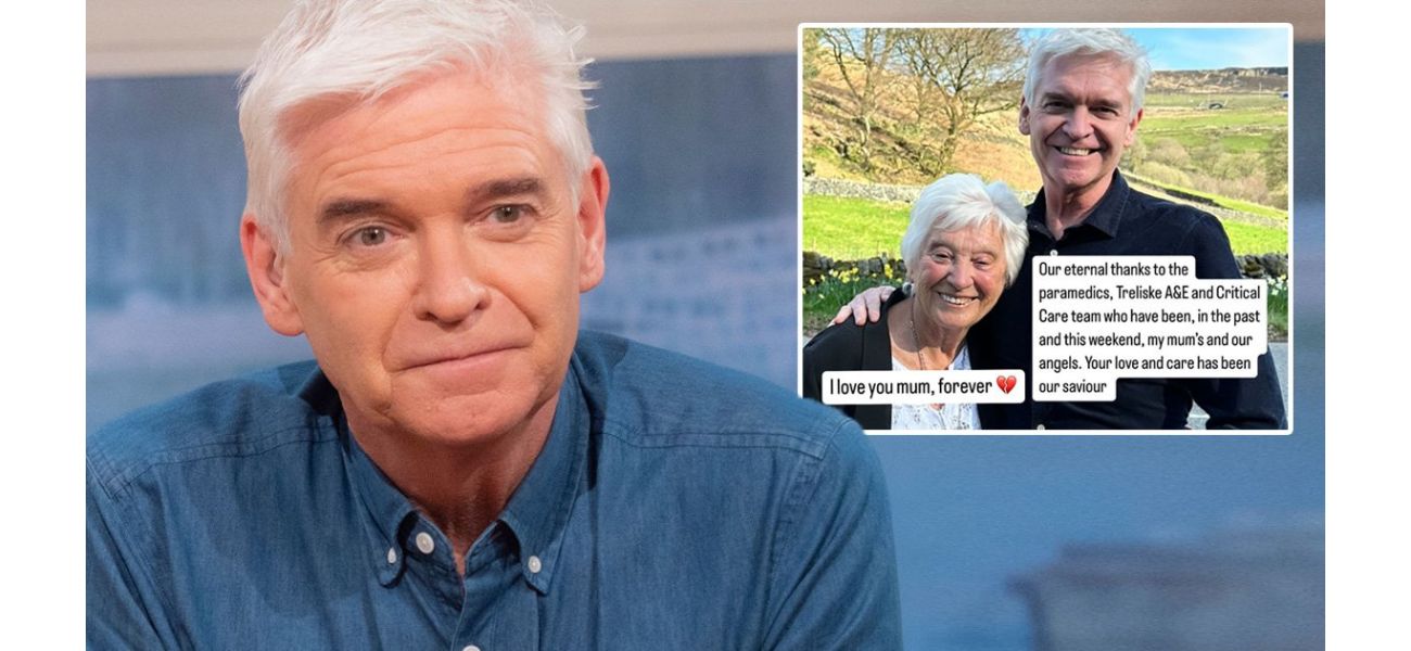 Phillip Schofield's mother Pat, 88, passed away after a heartbreaking weekend, he reveals.