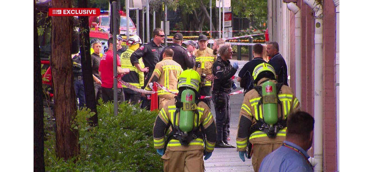 Three people were hospitalized following a chemical explosion at Sydney University.