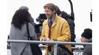 Hollywood actor Ryan Gosling trades warm California for wet Southsea in upcoming movie.