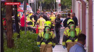 Three people were hospitalized following a chemical explosion at Sydney University.