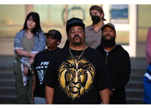 Kilyn Lewis' loved ones and advocates gather in Aurora to protest his unjust death.