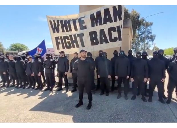 Be cautious of growing danger that resulted in 'horrifying display' of neo-Nazi demonstration.