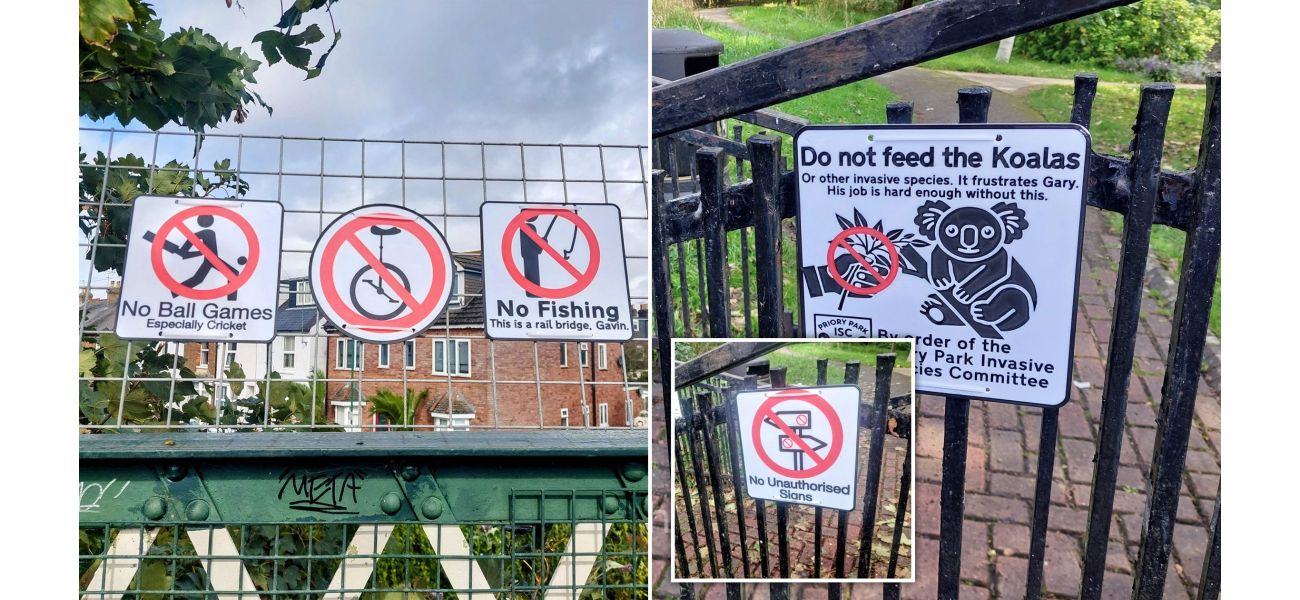 Prank signs pop up in UK city, poking fun at its dullness.