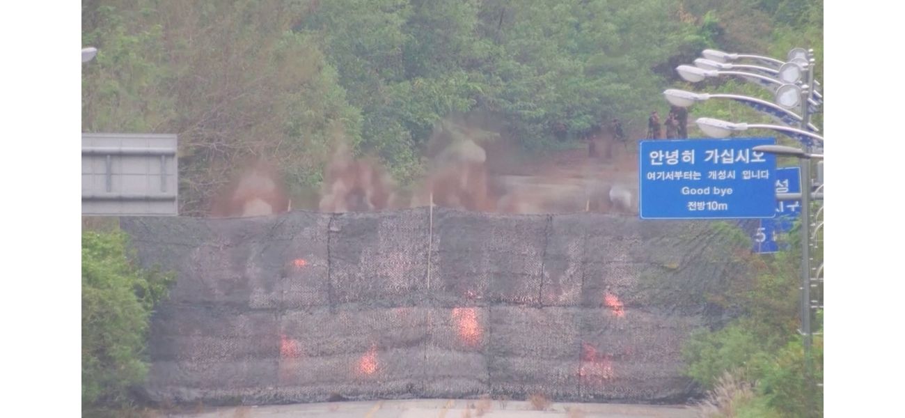 North Korean leader Kim Jong-un is destroying roads to South Korea, but the reason behind this aggressive action is unknown.