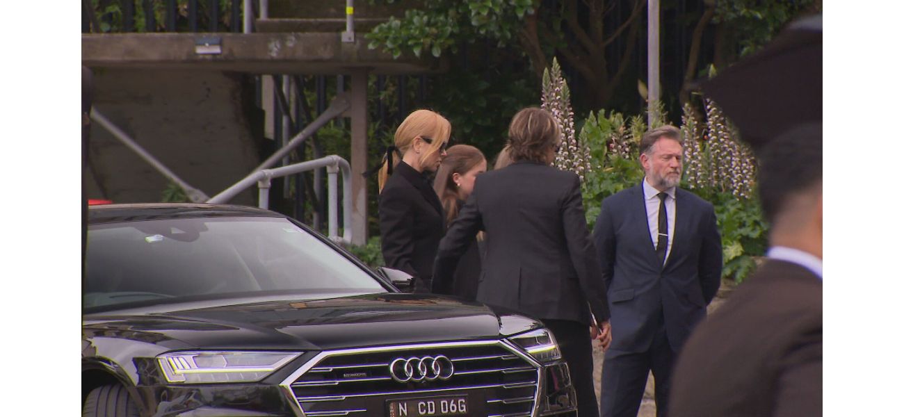 Nicole Kidman's mother was honored at a memorial service in Sydney.