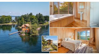 Island for sale at £1.1 million, but transportation may be an issue.
