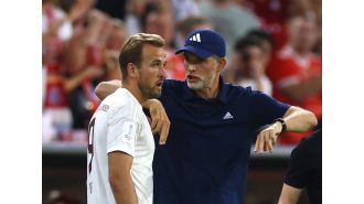 Harry Kane denies rumors of Thomas Tuchel potentially becoming England's next manager.