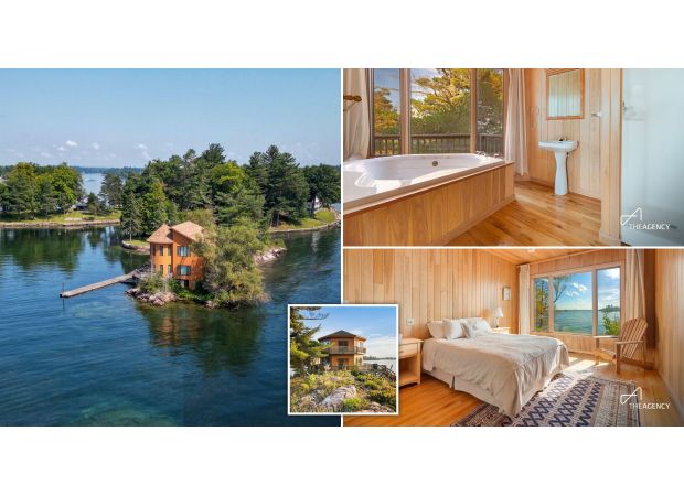 Island for sale at £1.1 million, but transportation may be an issue.